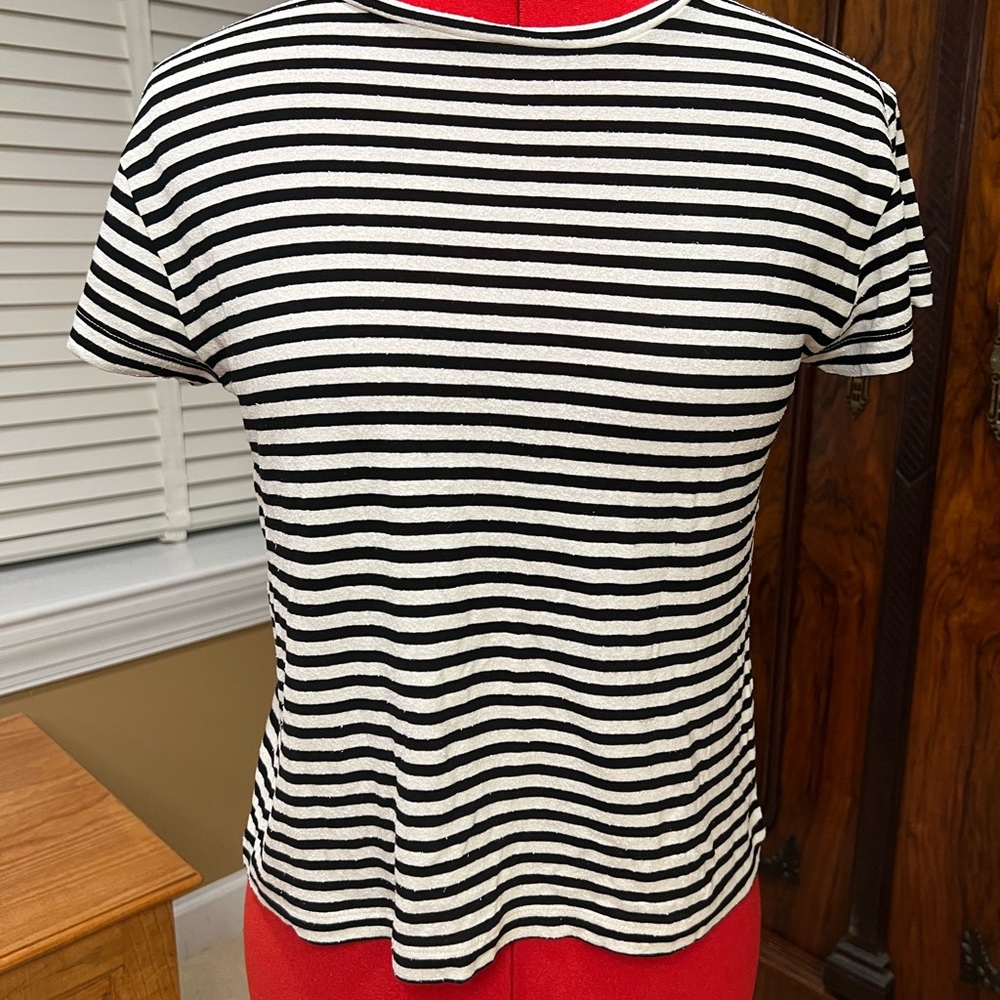 Vince Silk Blend Slub Tee - size S